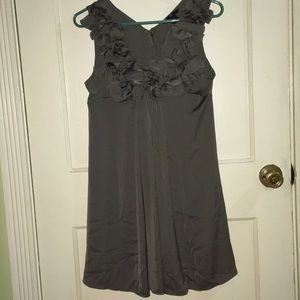 Grey/Green Ruffle-top H&M Dress
